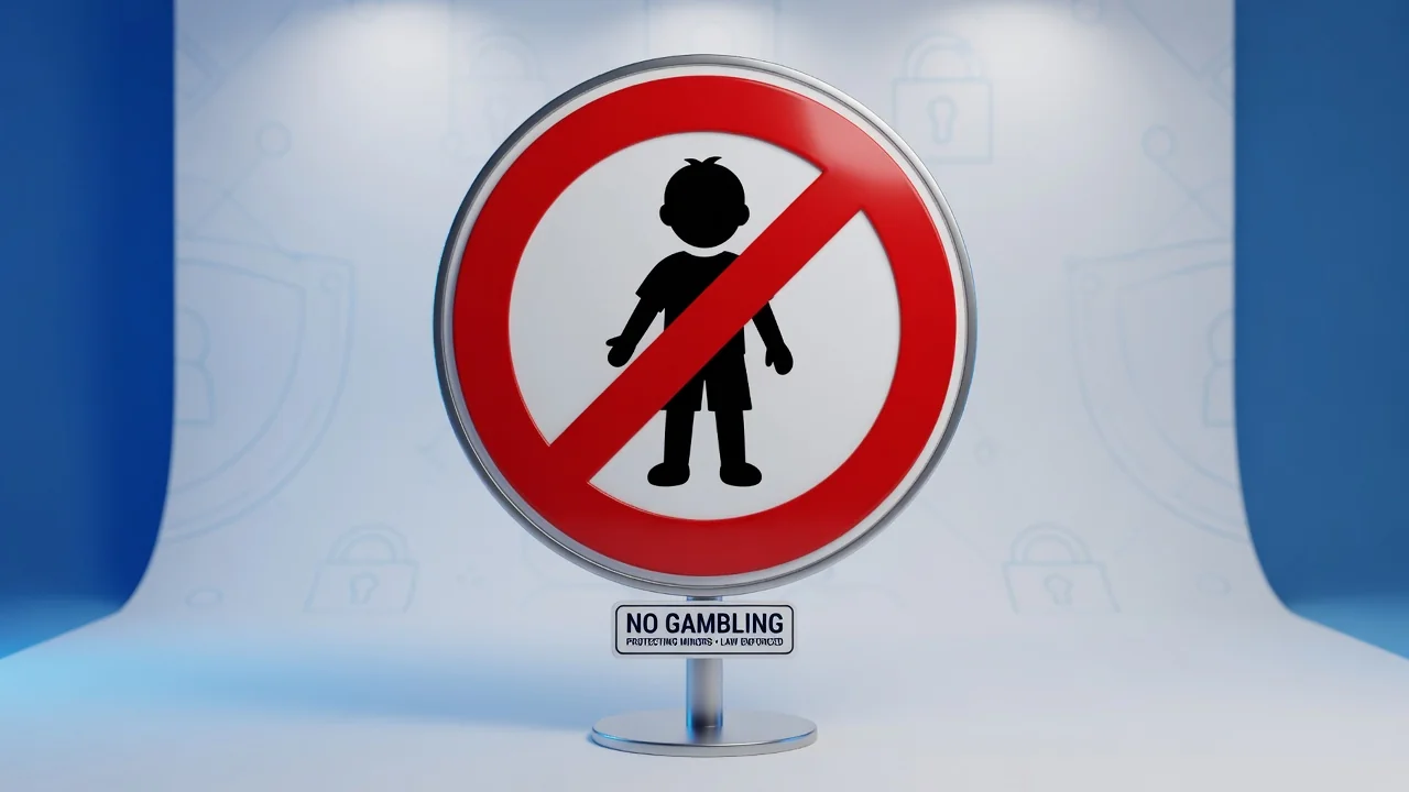 Símbolo de prohibido el juego para menores de edad